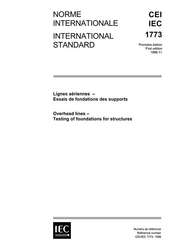 Cover IEC 61773:1996